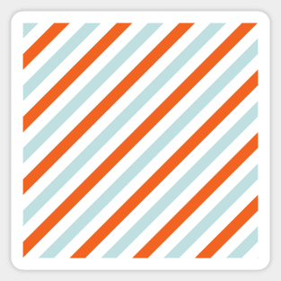 Blue & Orange Stripes Sticker